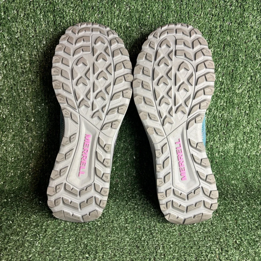 Merrell Fly Strike Trail Running Athletic Outdoors Sneaker‎ Blue Womens Size 9.5